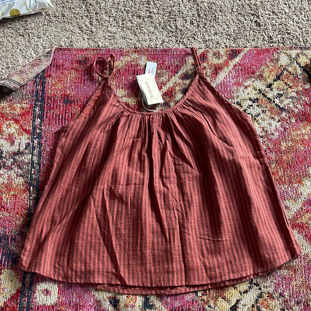 Evereve Sundry Stripe Summer Cami Tank Size M - Picture 5 of 6